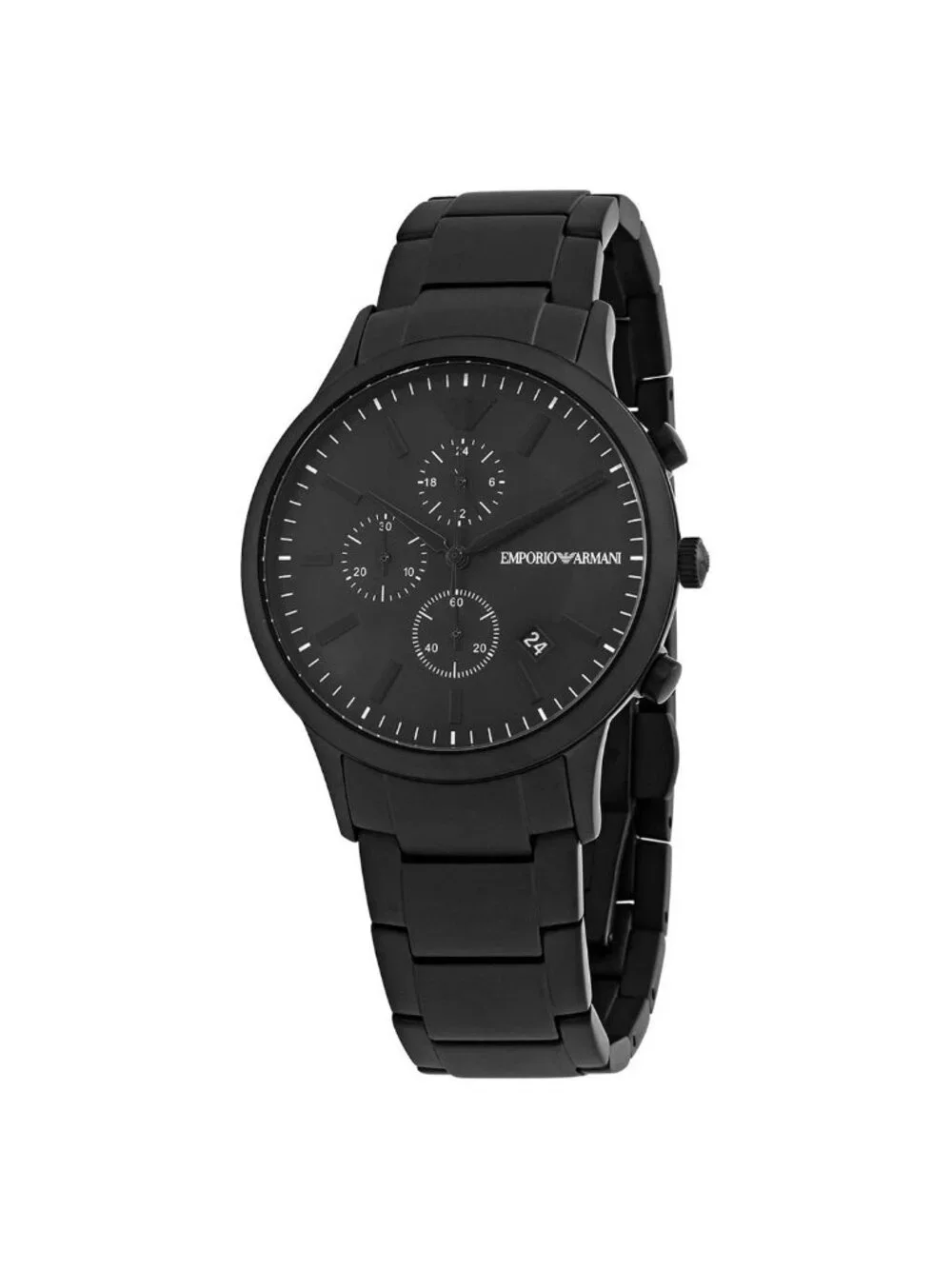 NWT Emporio Armani Chronograph Quartz Black Dial Men's Watch